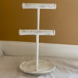 Rustic White Jewelry Display